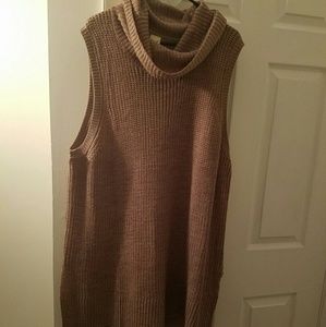 Nude cowl neck sweater